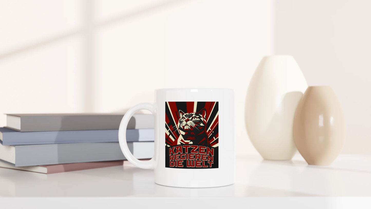 Tasse 325ml - Katzen regieren die Welt - Katze