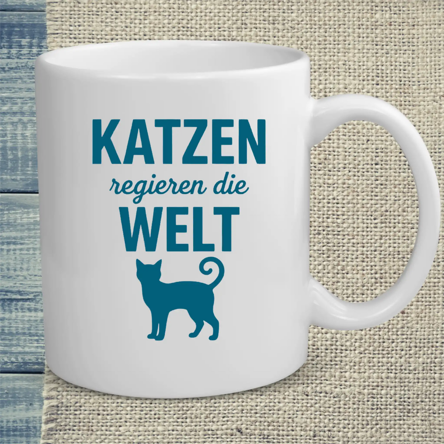 Tasse 325ml - Katzen regieren die Welt - Katze