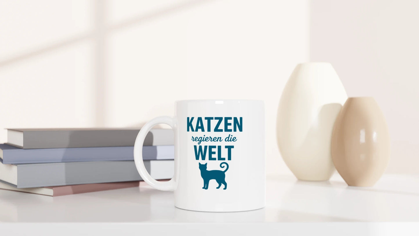 Tasse 325ml - Katzen regieren die Welt - Katze