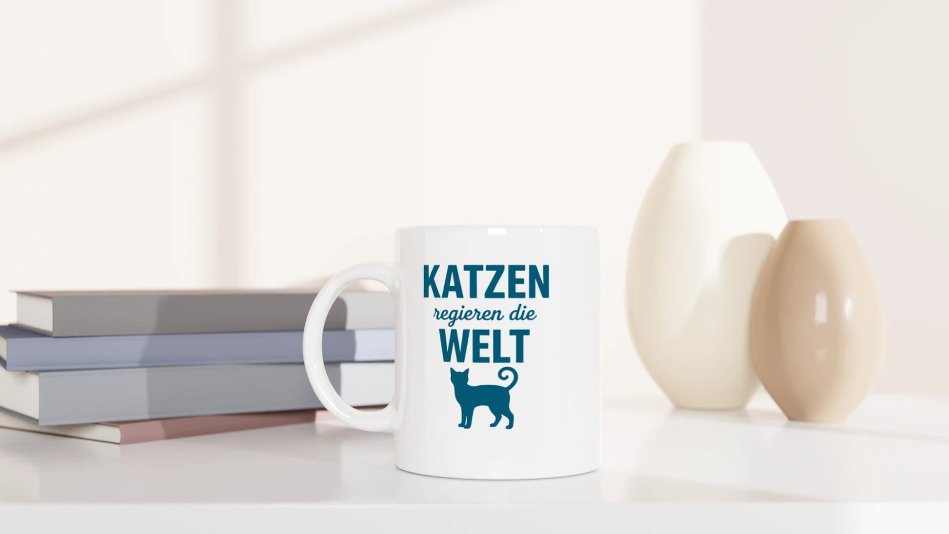 Tasse 325ml - Katzen regieren die Welt - Katze