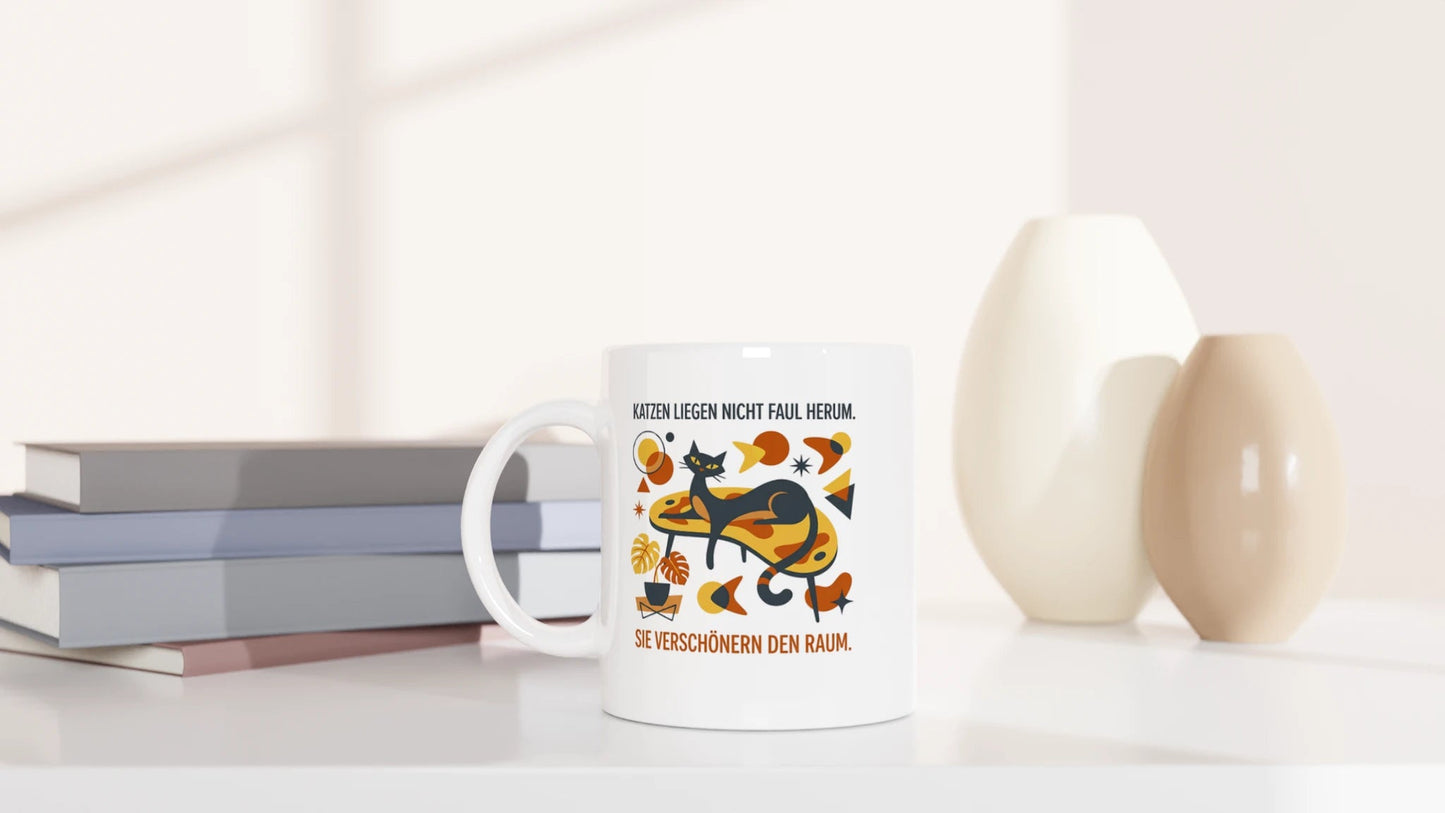 Tasse 325ml - Katzen verschönern den Raum - Katze