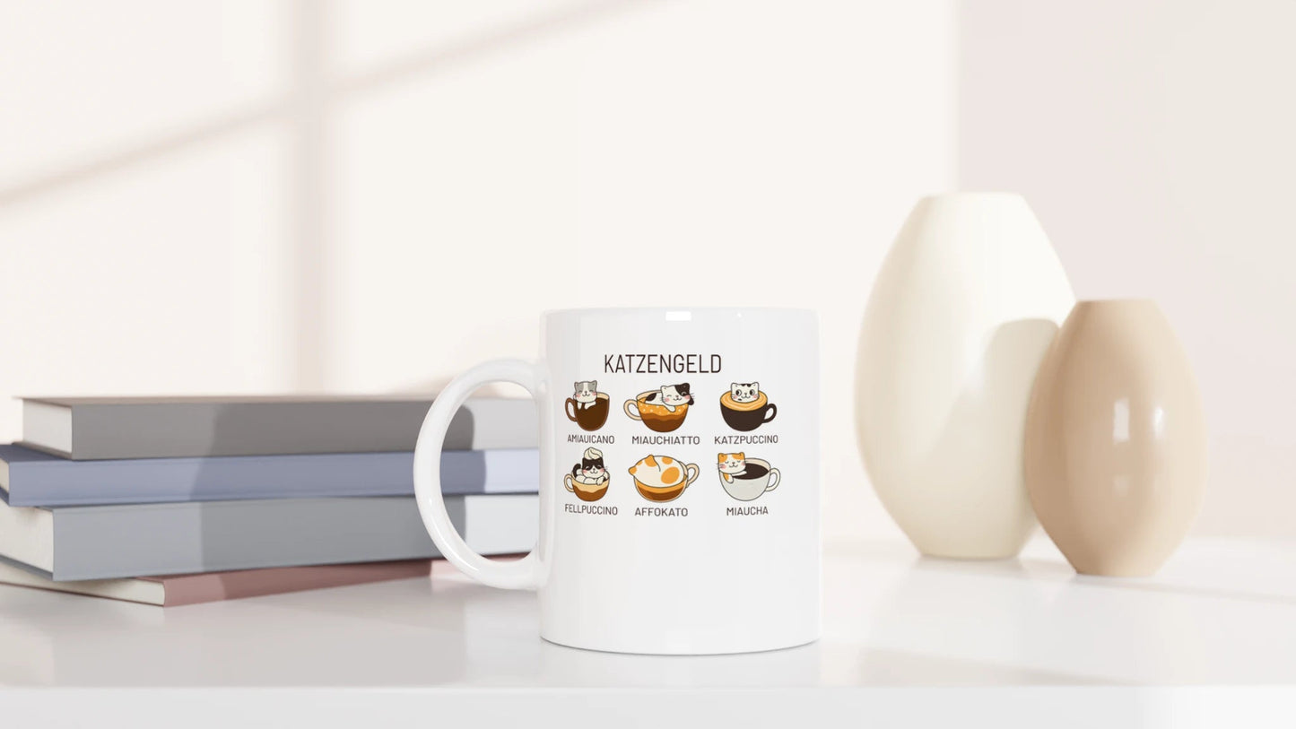 Tasse 325ml - Katzengeld - Katze, Kaffee