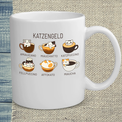 Tasse 325ml - Katzengeld - Katze, Kaffee
