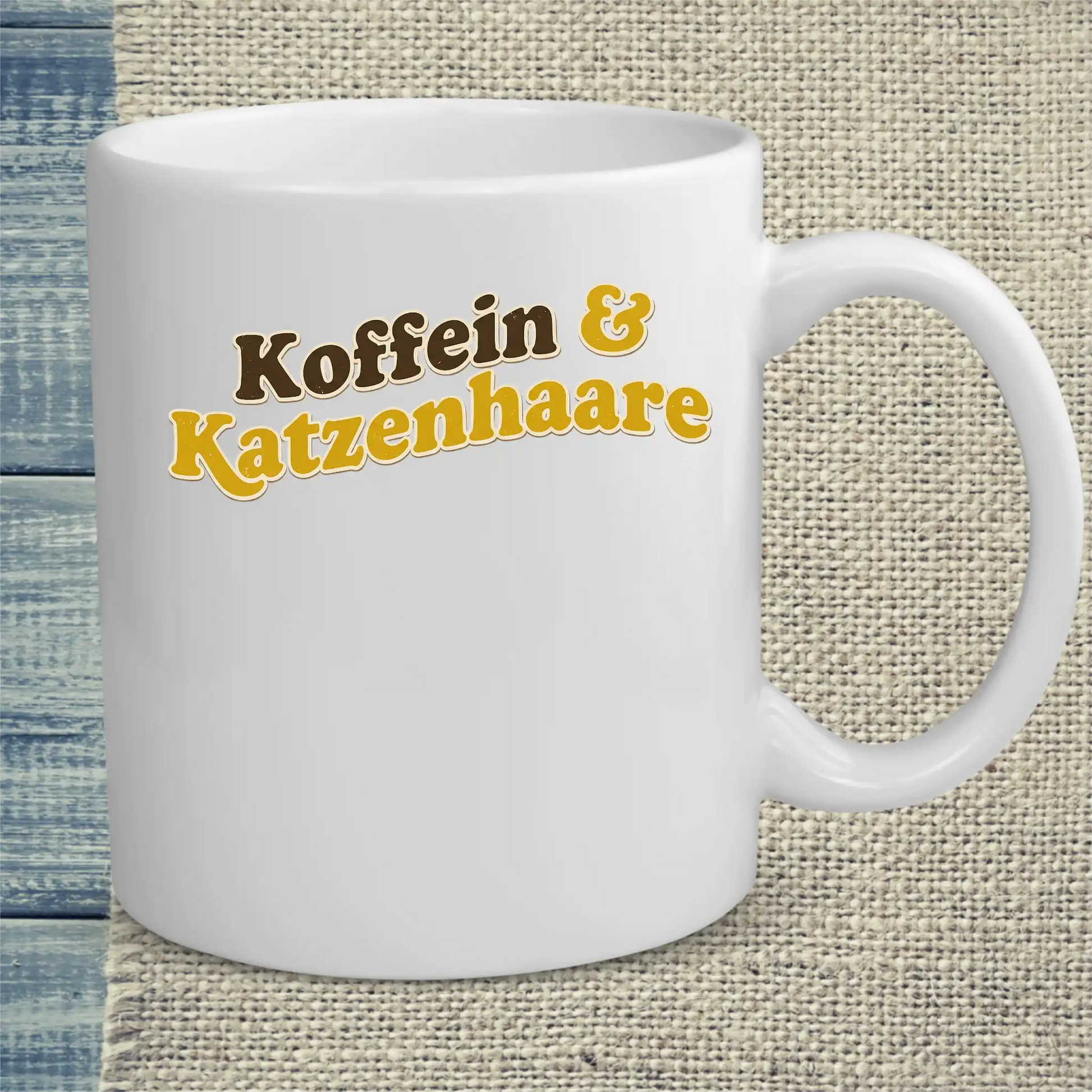 Tasse 325ml - Koffein & Katzenhaare - Katze & Kaffee