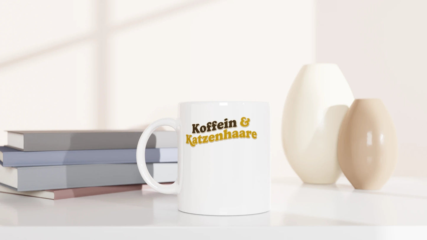 Tasse 325ml - Koffein & Katzenhaare - Katze & Kaffee