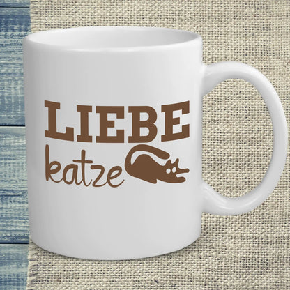 Tasse 325ml - Liebe Katze - Katze