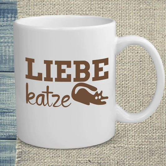 Tasse 325ml - Liebe Katze - Katze