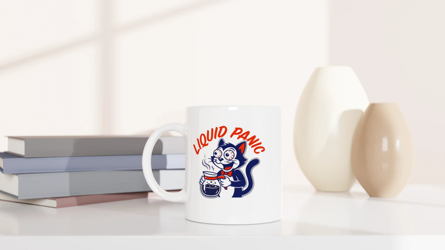 Tasse 325ml - Liquid Panic - Katze & Kaffee