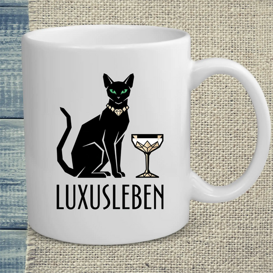 Tasse 325ml - Luxusleben - Katze