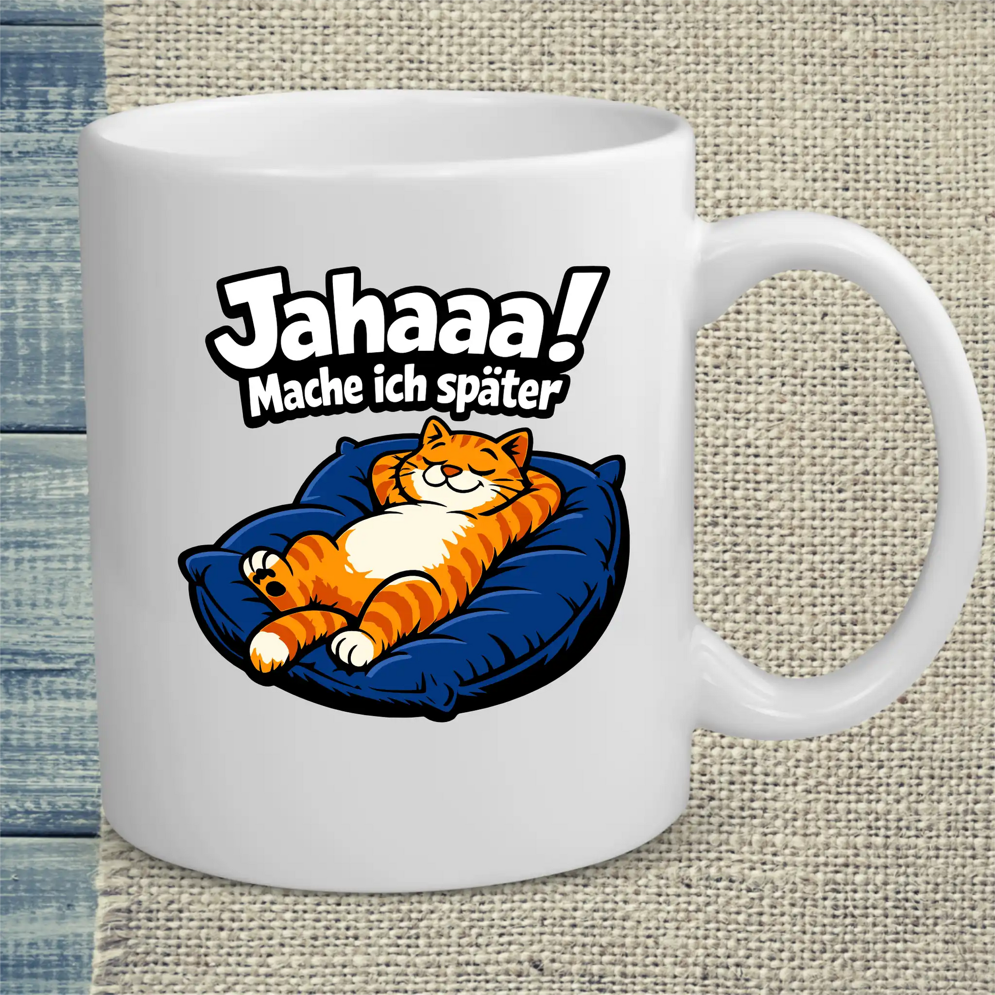 Tasse 325ml - Mache ich später - Katze