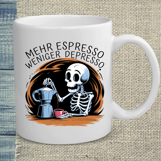 Tasse 325ml - Mehr Espresso Weniger Depresso - Kaffee
