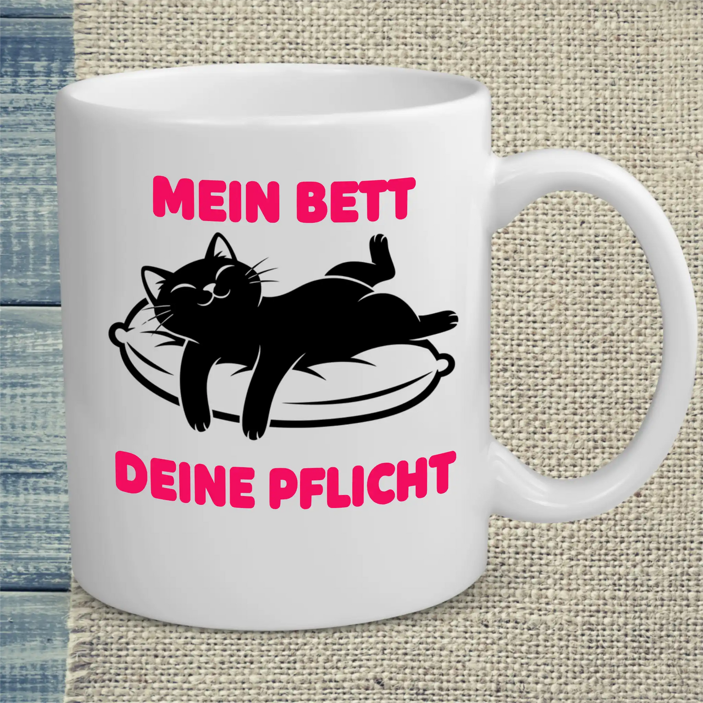 Tasse 325ml - Mein Bett, deine Pflicht - Katze