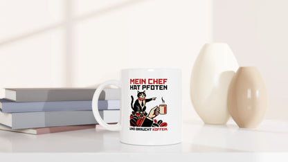Tasse 325ml - Mein Chef - Katze & Kaffee