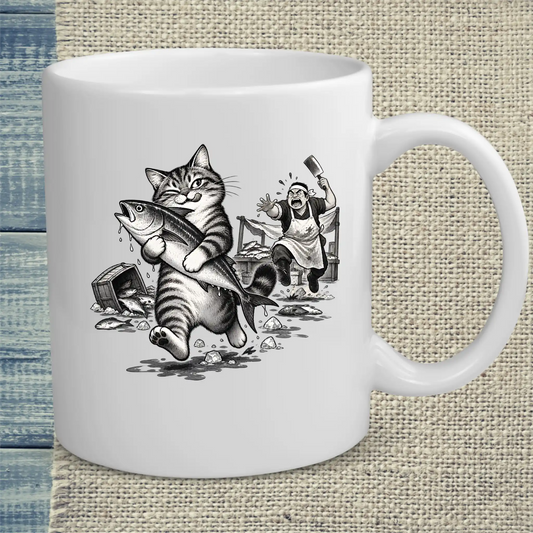 Tasse 325ml - Mein Fisch - Katze