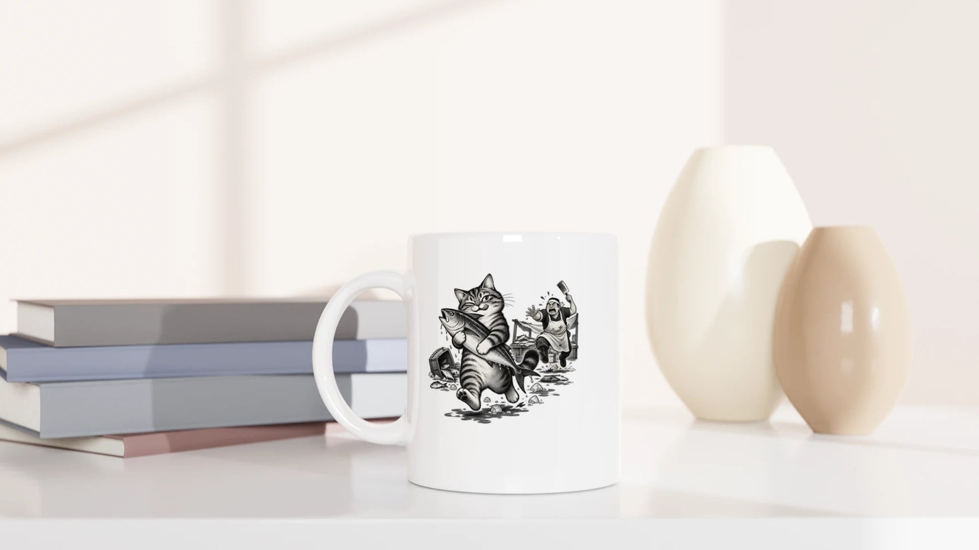 Tasse 325ml - Mein Fisch - Katze
