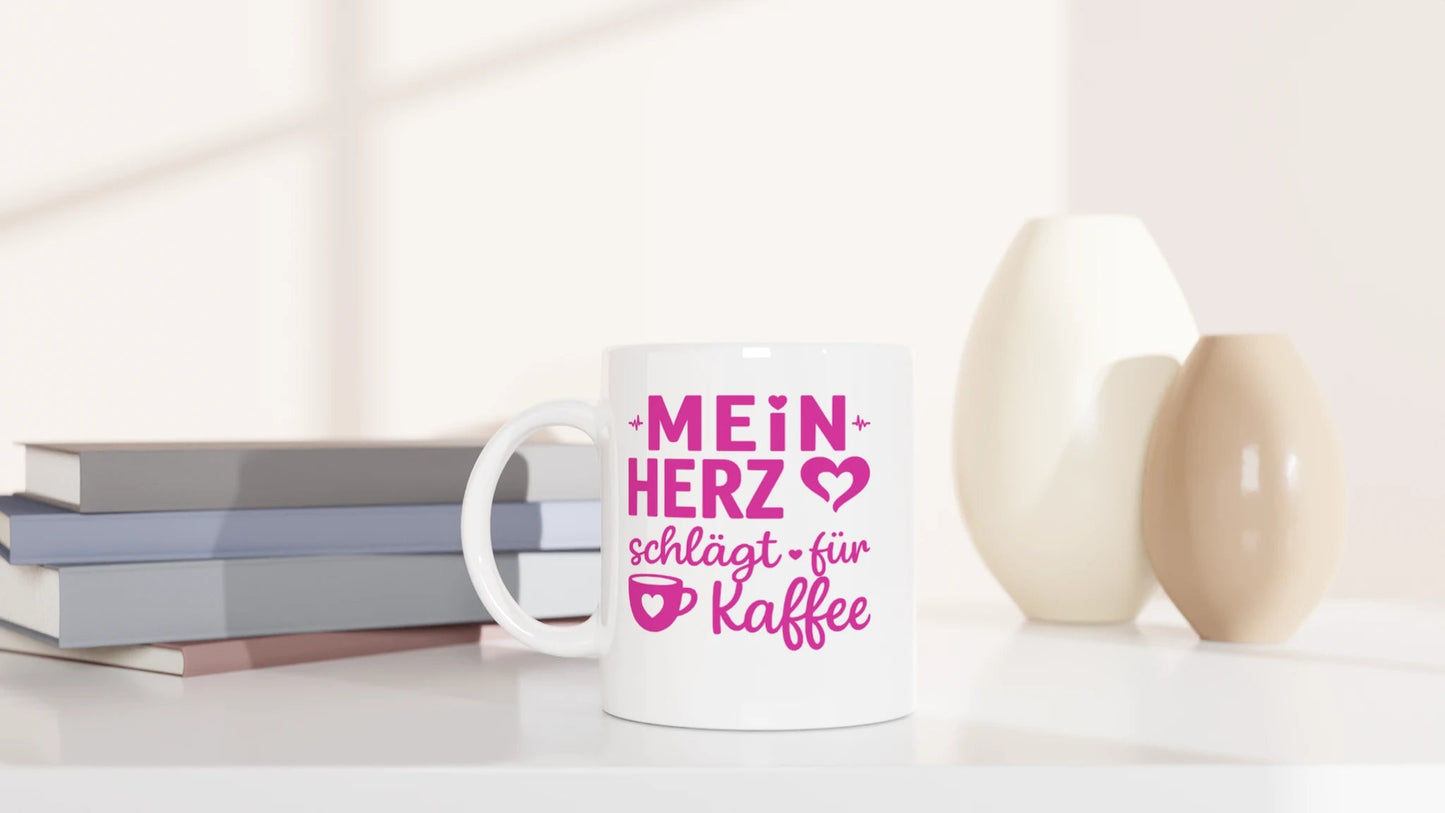 Tasse 325ml - Mein Herz schlägt für Kaffee - Kaffee