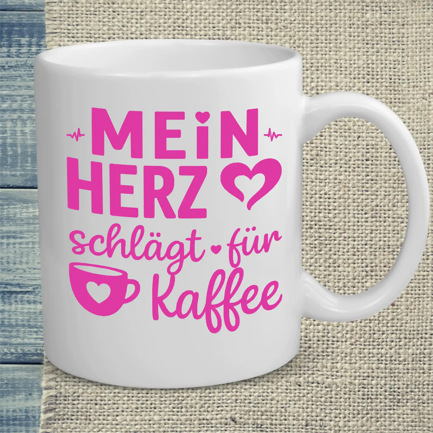 Tasse 325ml - Mein Herz schlägt für Kaffee - Kaffee