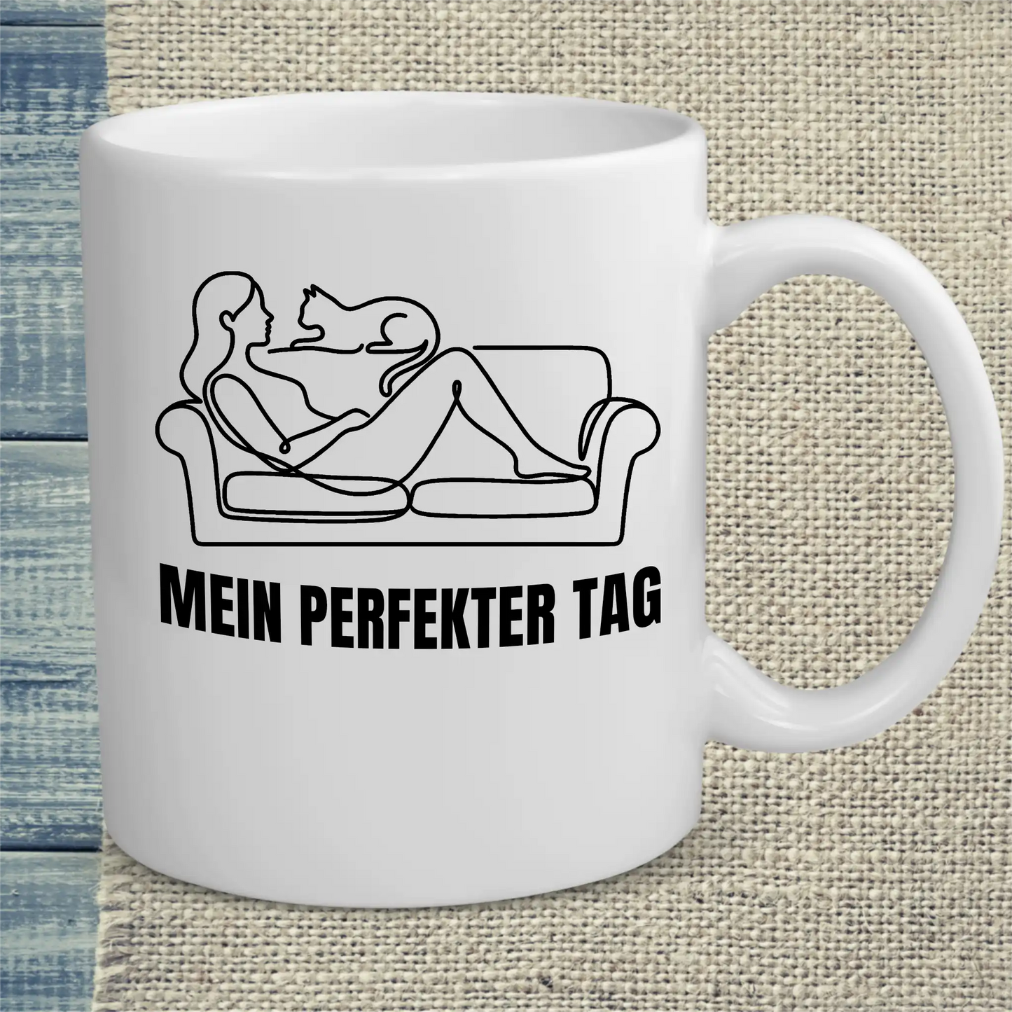 Tasse 325ml - Mein perfekter Tag - Katze