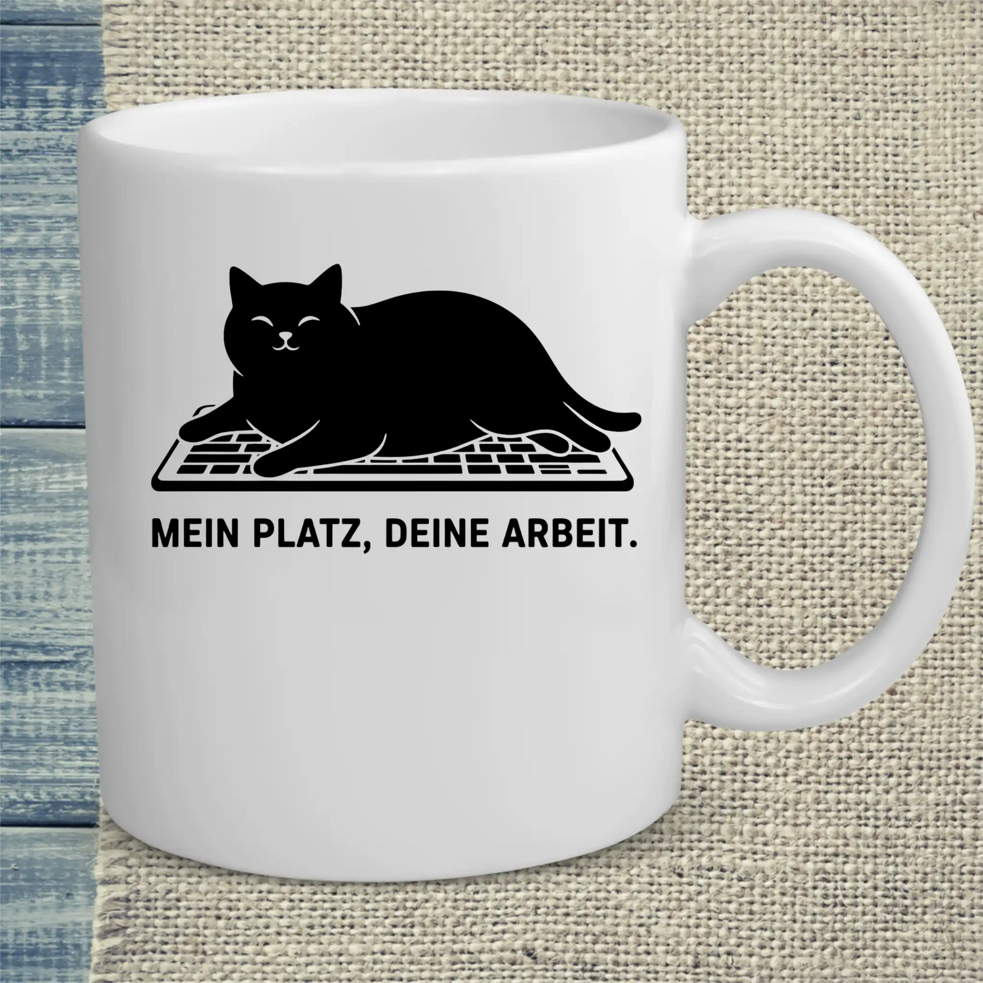 Tasse 325ml - Mein Platz - Katze