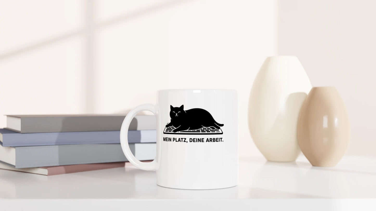 Tasse 325ml - Mein Platz - Katze