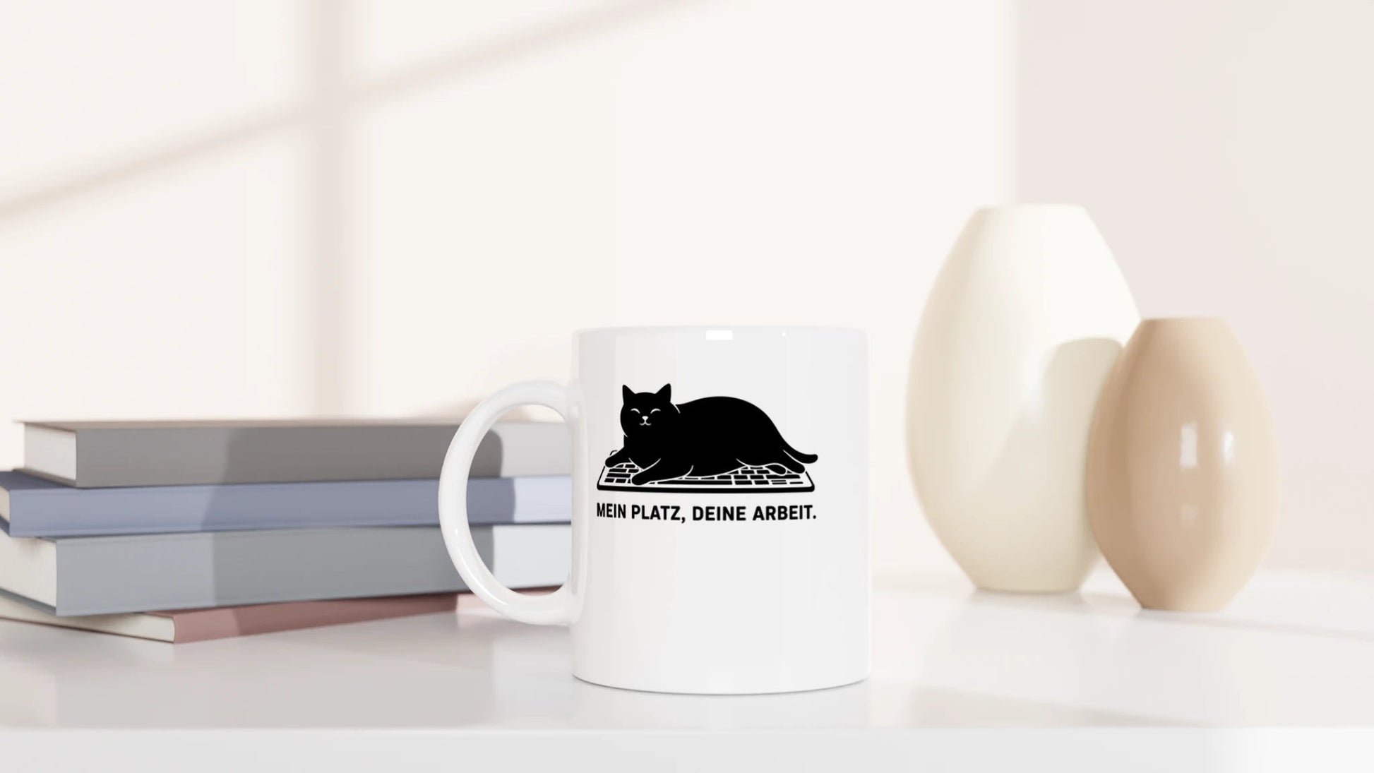 Tasse 325ml - Mein Platz - Katze