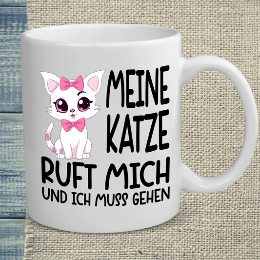 Tasse 325ml - Meine Katze ruft - Katze