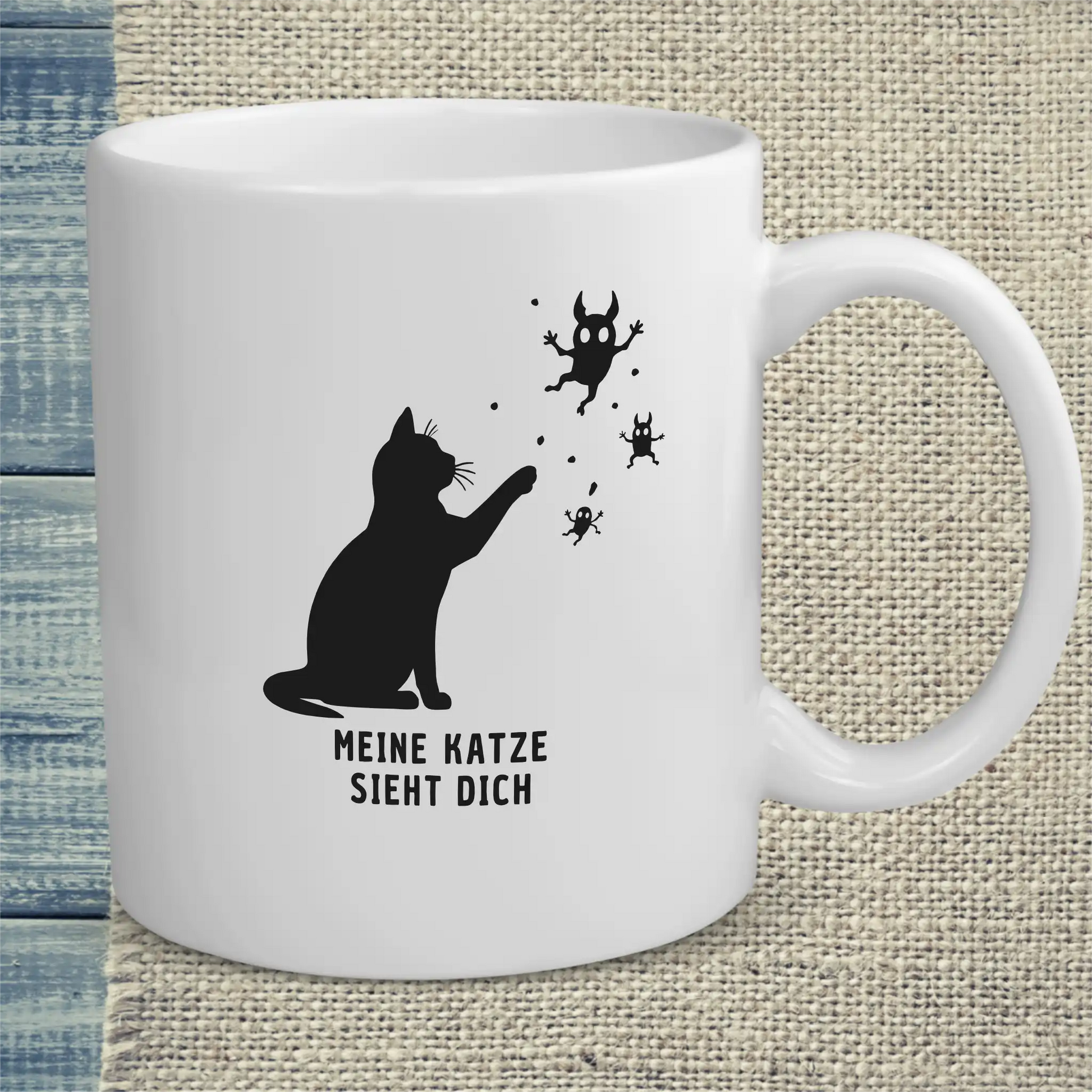 Tasse 325ml - Meine Katze sieht dich - Katze