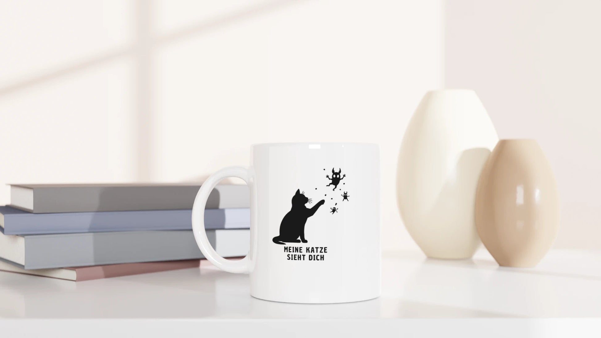 Tasse 325ml - Meine Katze sieht dich - Katze