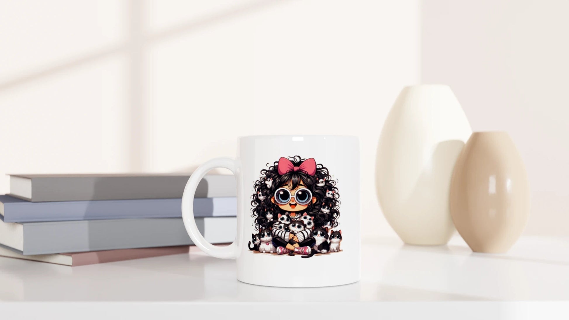 Tasse 325ml - Meine Katzen - Katze, Cat Lady