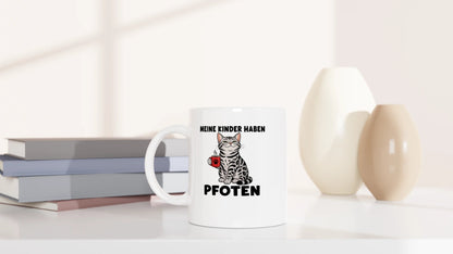 Tasse 325ml - Meine Kinder haben Pfoten - Katze & Kaffee
