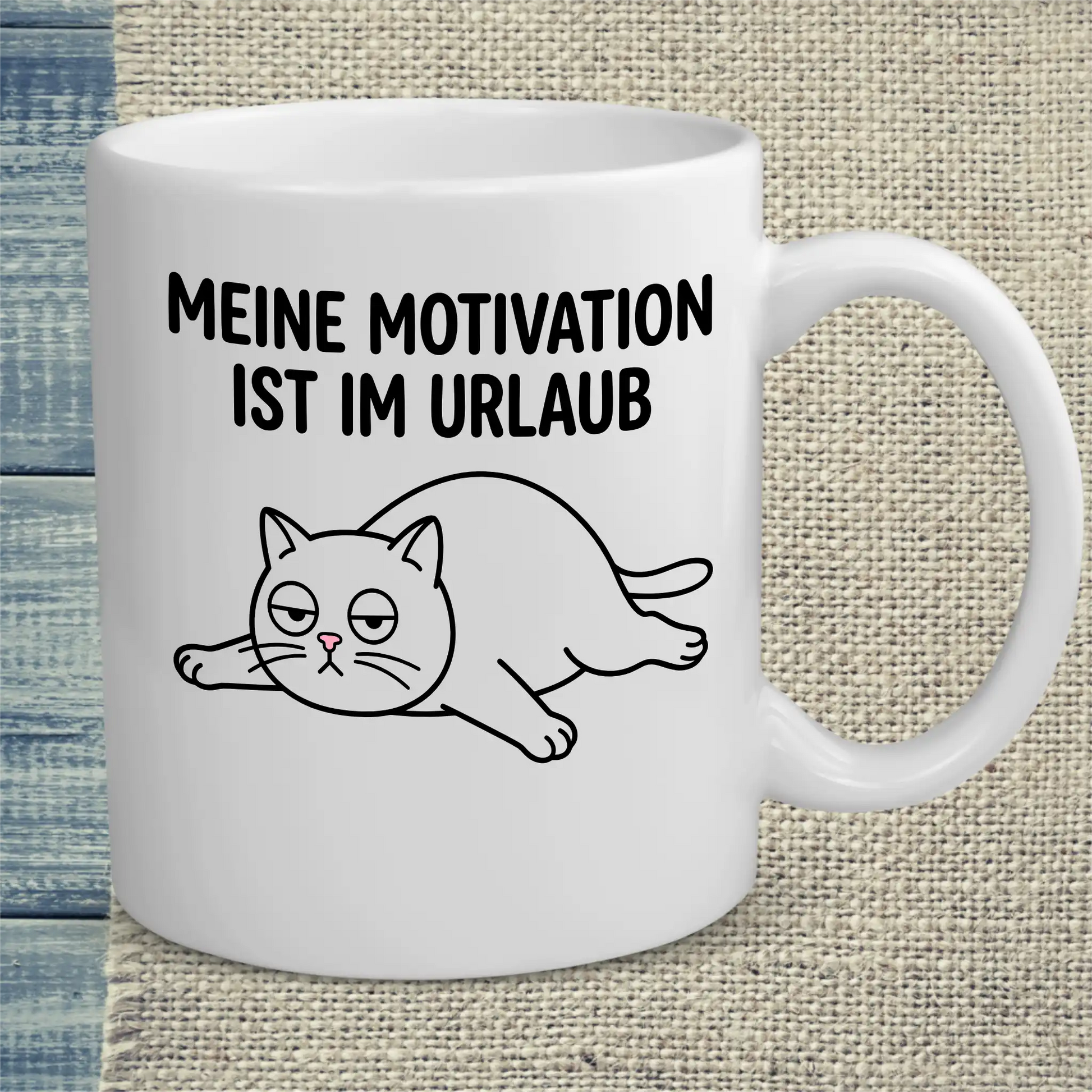Tasse 325ml - Meine Motivation - Katze