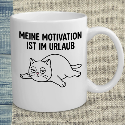 Tasse 325ml - Meine Motivation - Katze