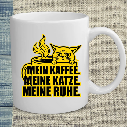 Tasse 325ml - Meine Ruhe - Katze & Kaffee