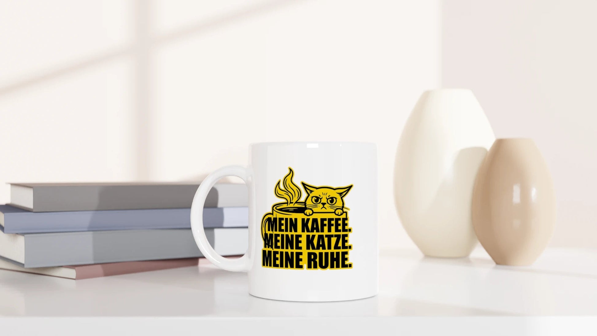 Tasse 325ml - Meine Ruhe - Katze & Kaffee