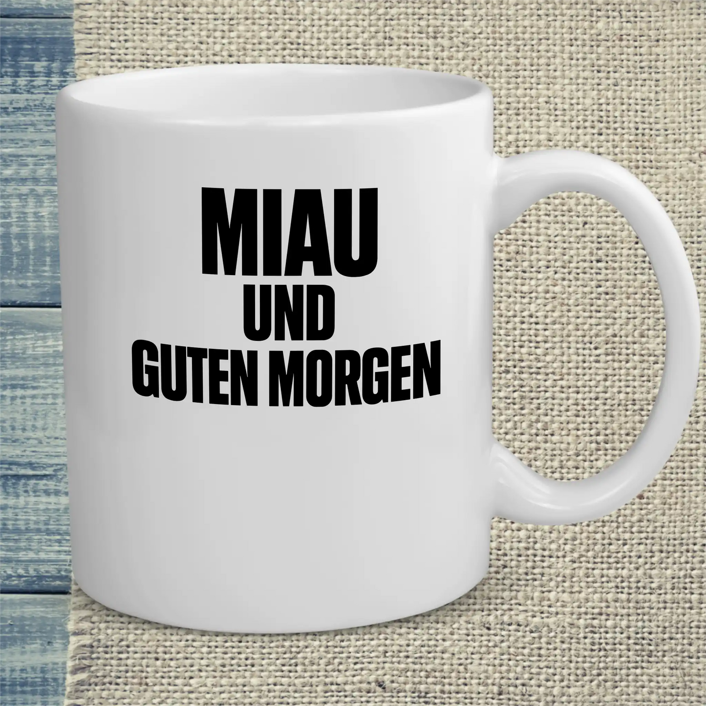 Tasse 325ml - Miau und Guten Morgen - Katze & Kaffee