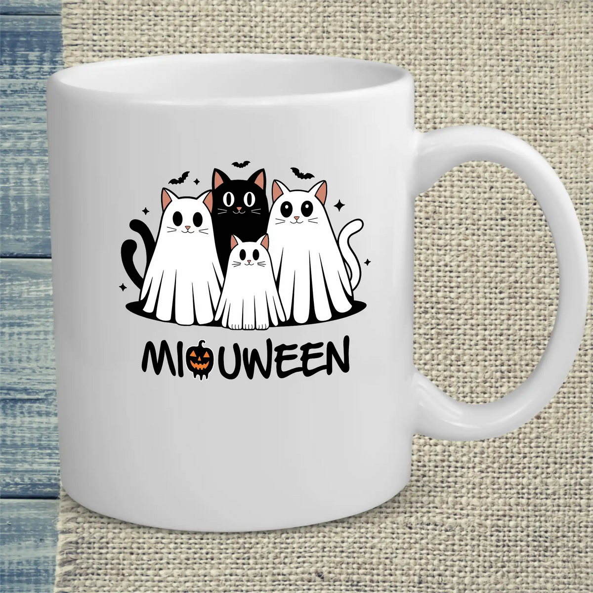 Tasse 325ml - MiauWeen - Katze, Halloween
