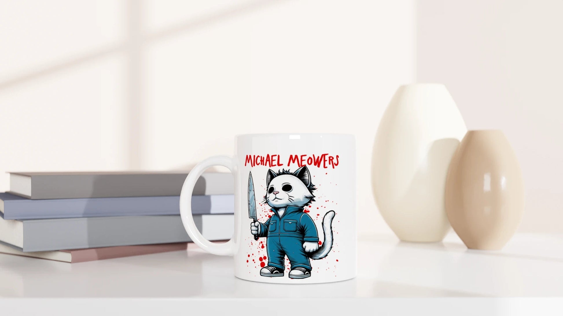 Tasse 325ml - Michael Meowers - Katze, Cat Guy