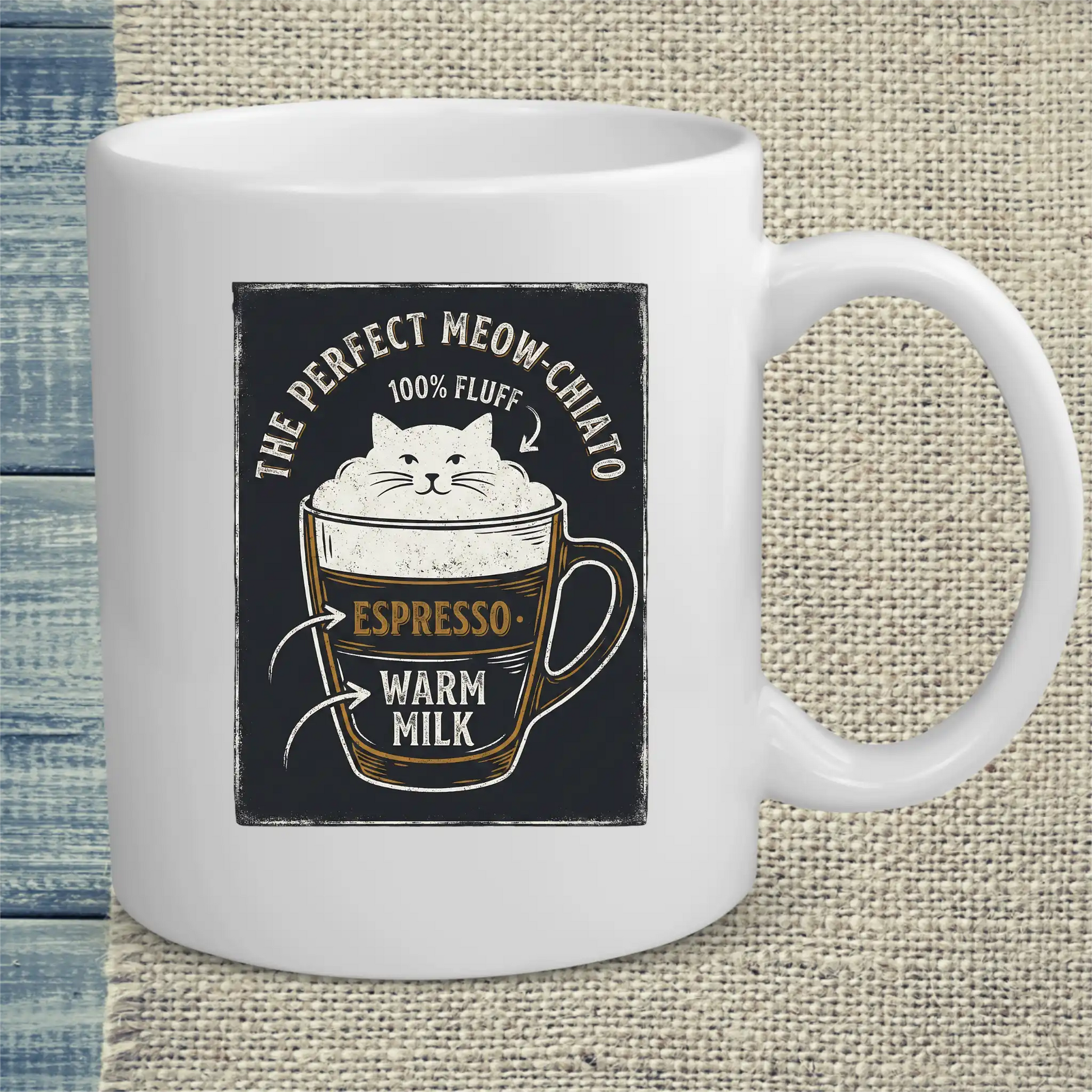 Tasse 325ml - Miow-Chiato - Katze & Kaffee
