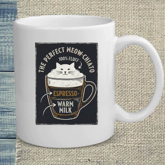 Tasse 325ml - Miow-Chiato - Katze & Kaffee