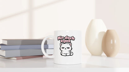 Tasse 325ml - Mir doch egal - Katze