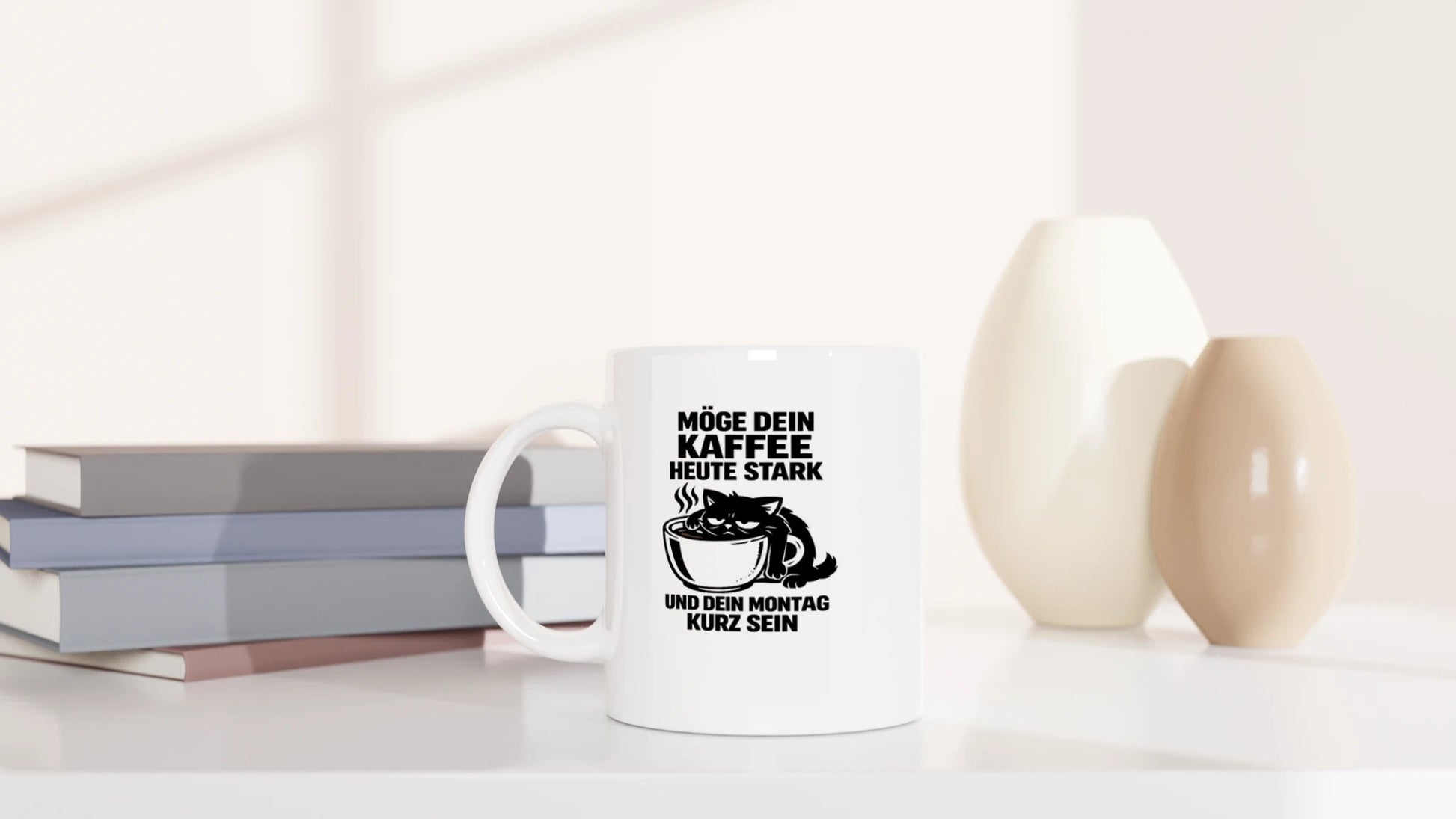 Tasse 325ml - MÖGE DEIN KAFFEE - Katze & Kaffee