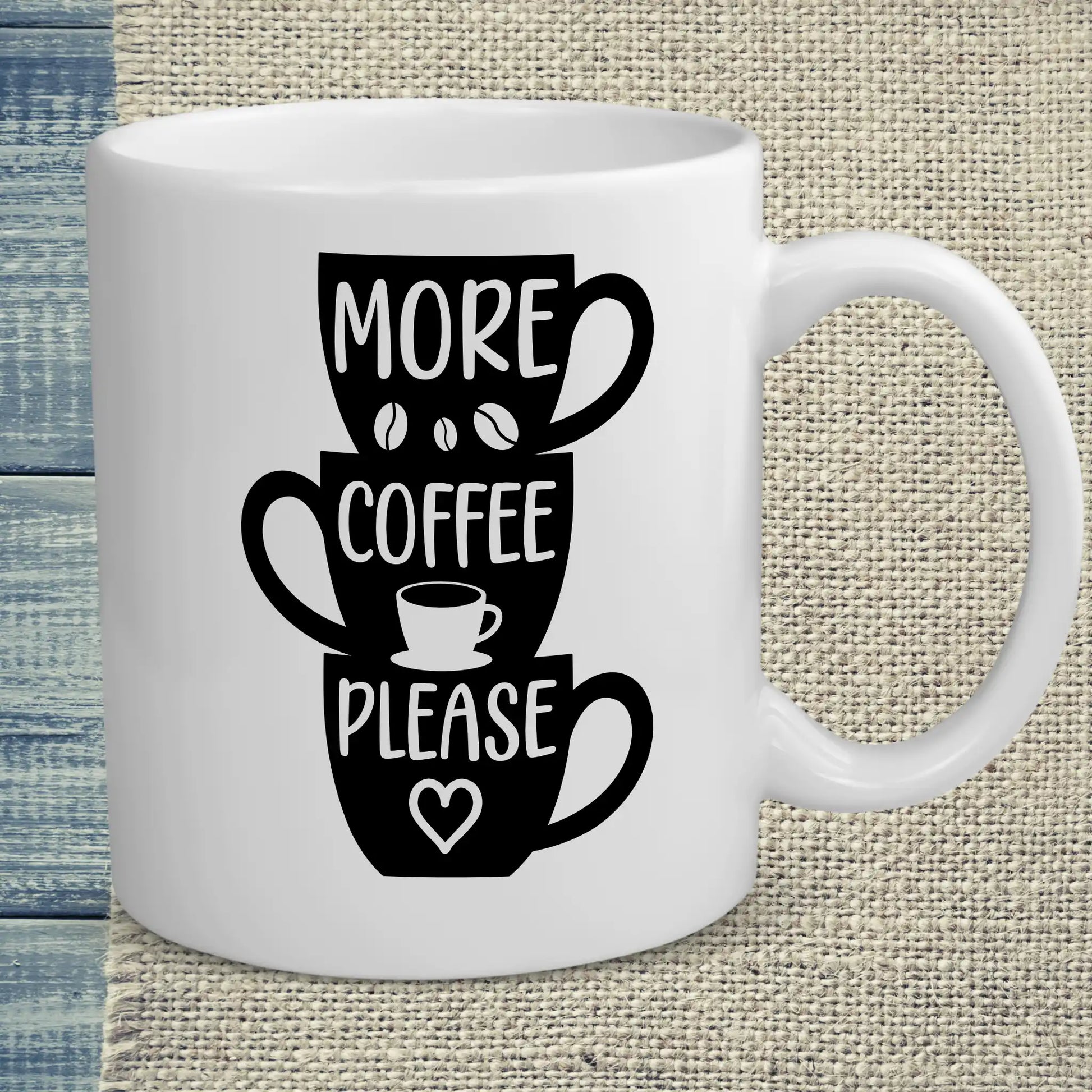 Tasse 325ml - More Coffee Please - Kaffee