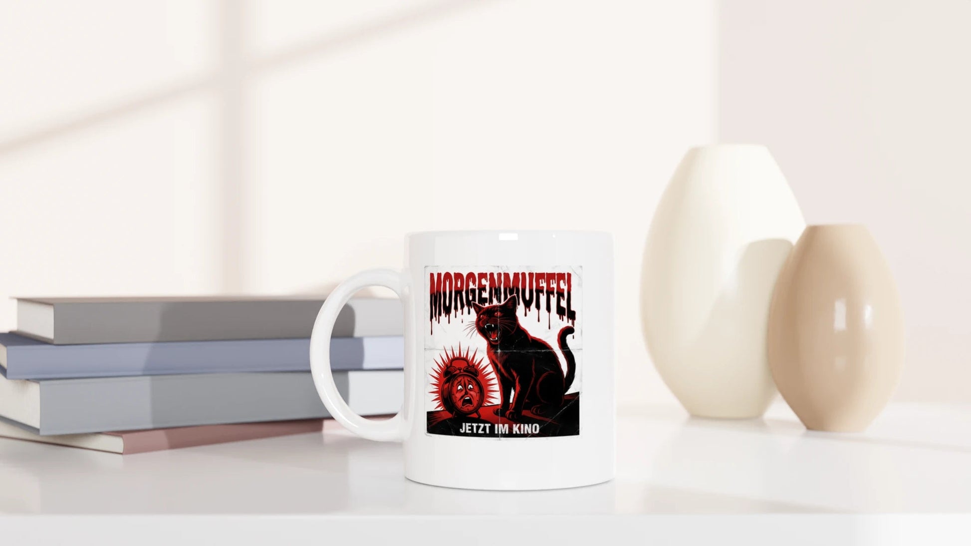 Tasse 325ml - Morgenmuffel - Kino - Katze & Kaffee