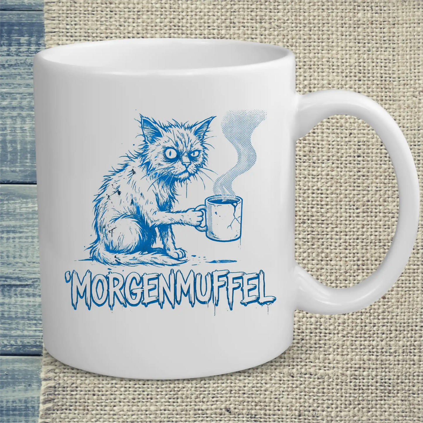 Tasse 325ml - Morgenmuffel - Katze & Kaffee
