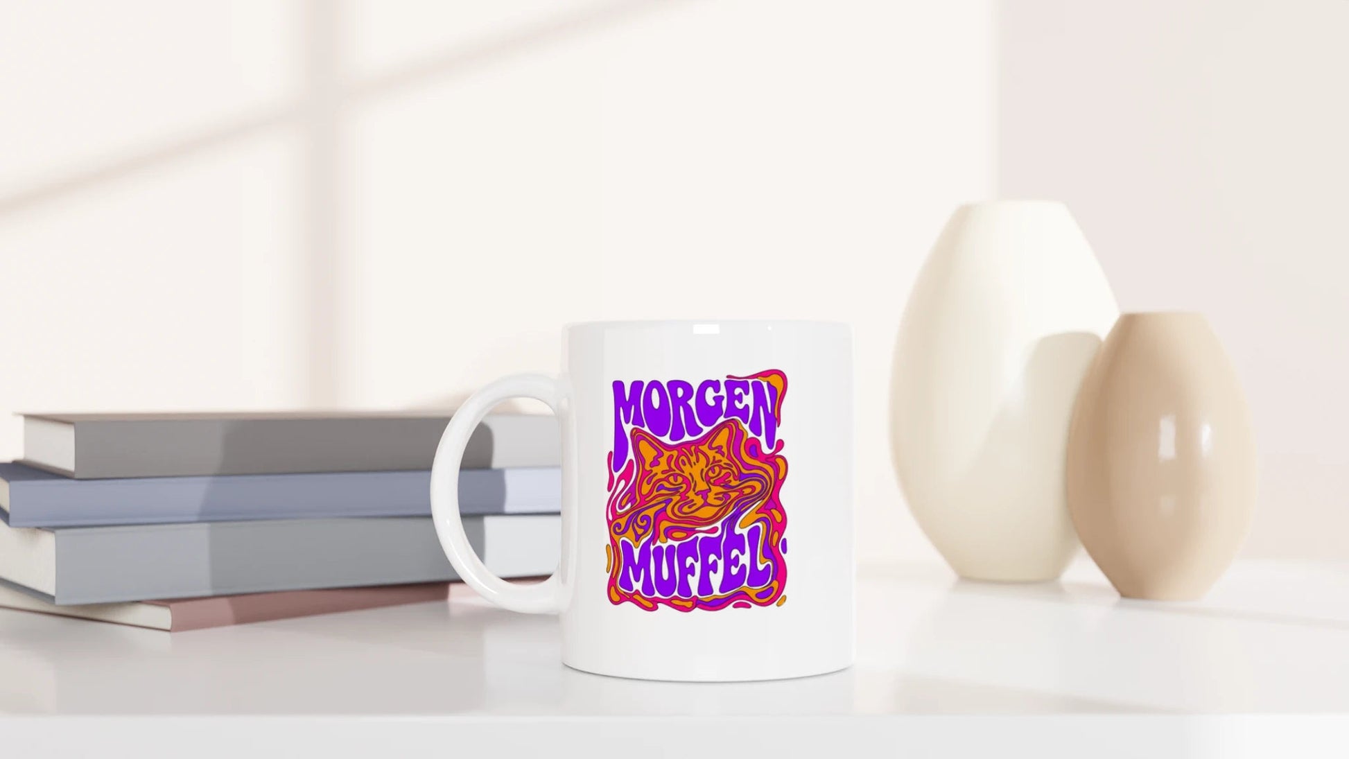 Tasse 325ml - Morgenmuffel - Katze & Kaffee