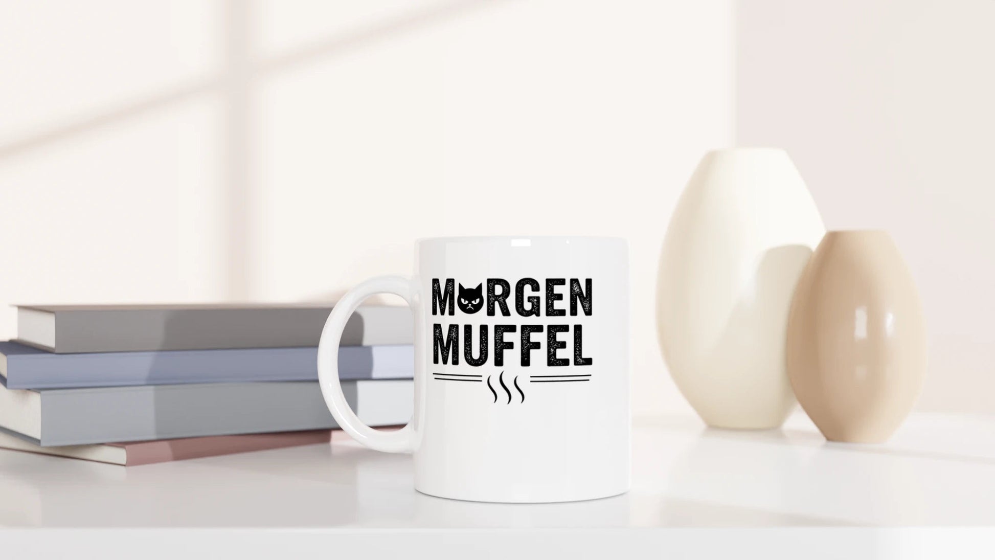Tasse 325ml - Morgenmuffel - Katze & Kaffee