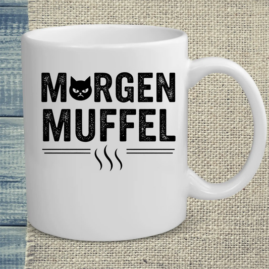 Tasse 325ml - Morgenmuffel - Katze & Kaffee