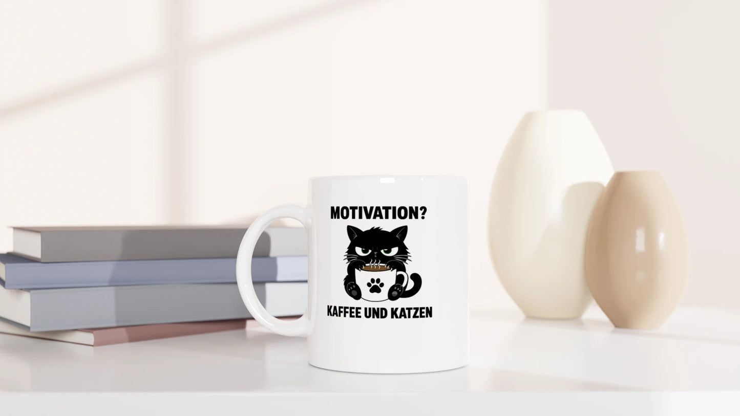 Tasse 325ml - Motivation - Katze & Kaffee
