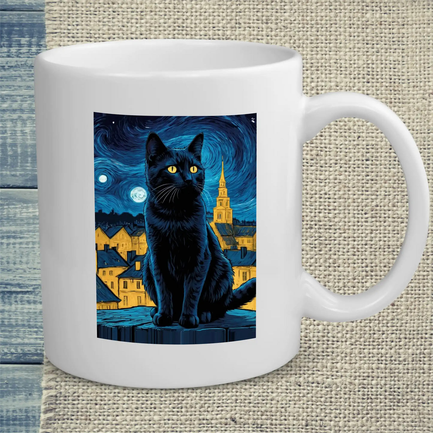 Tasse 325ml - Nacht - Katze