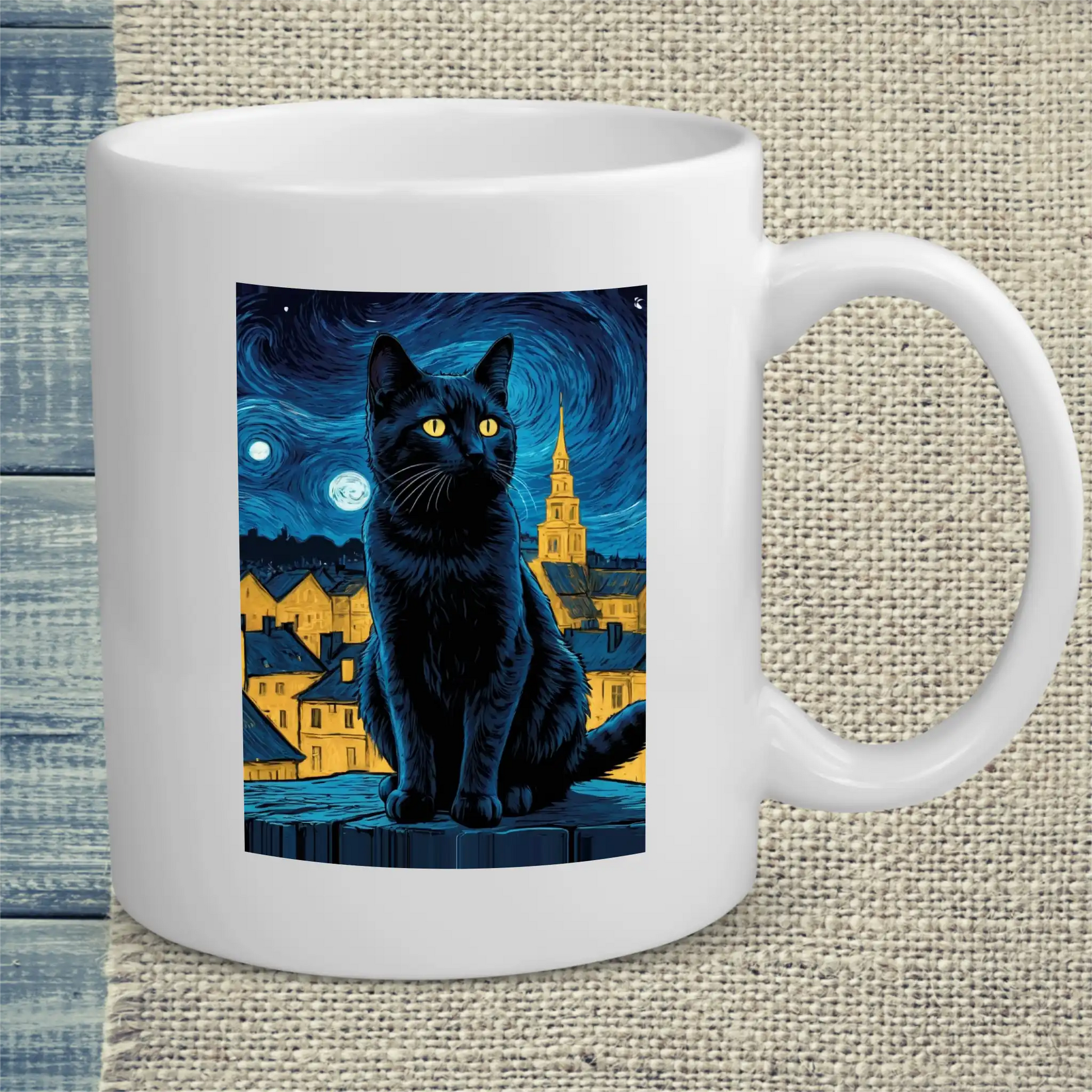 Tasse 325ml - Nacht - Katze